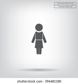 Woman - vector icon