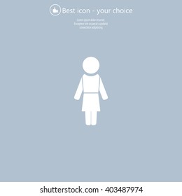 Woman - vector icon
