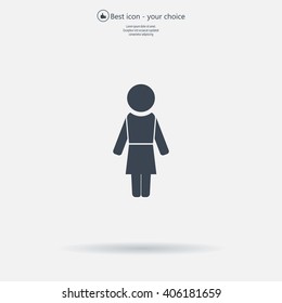Woman - vector icon