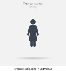 Woman - vector icon