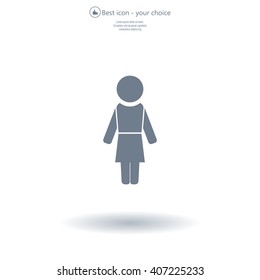 Woman - vector icon