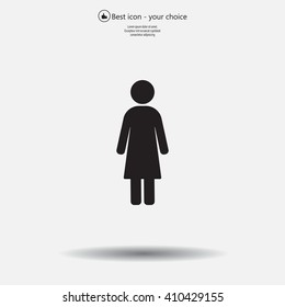 Woman - vector icon