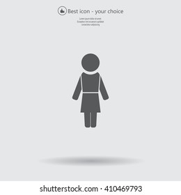 Woman - vector icon