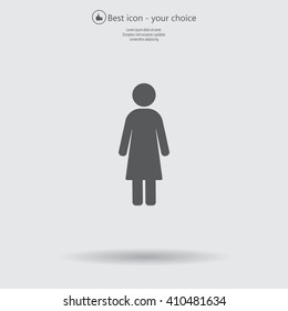 Woman - vector icon