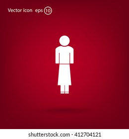 Woman - vector icon