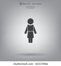 Woman - vector icon