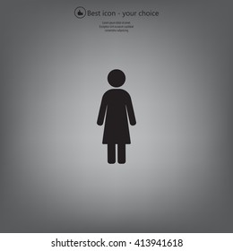 Woman - vector icon