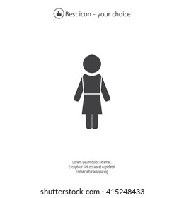 Woman - vector icon