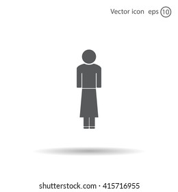 Woman - vector icon