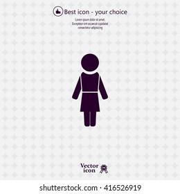 Woman - vector icon