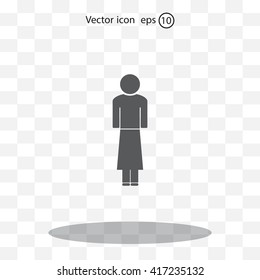 Woman - vector icon