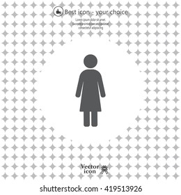 Woman - vector icon