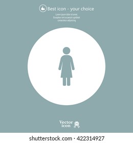 Woman - vector icon