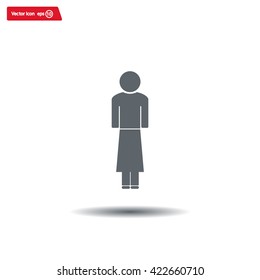 Woman - vector icon