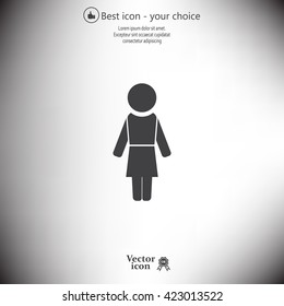 Woman - vector icon