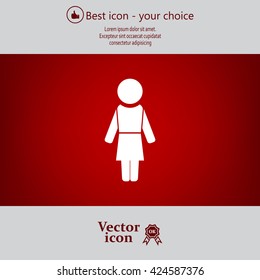 Woman - vector icon