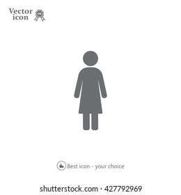 Woman - vector icon