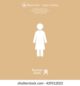 Woman - vector icon