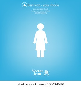 Woman - vector icon