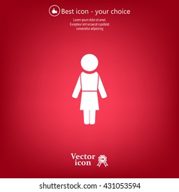 Woman - vector icon