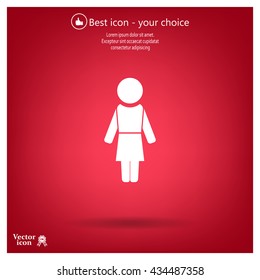 Woman - vector icon