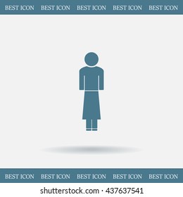 Woman - vector icon