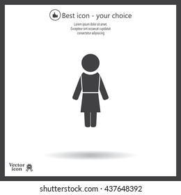 Woman - vector icon