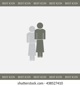 Woman - vector icon
