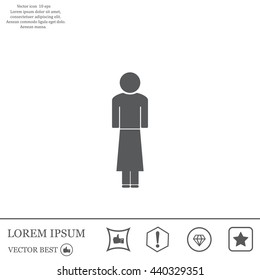 Woman - vector icon