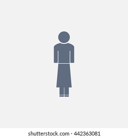 Woman - vector icon