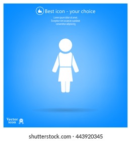 Woman - vector icon