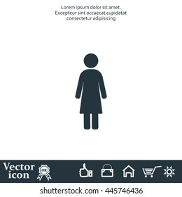 Woman - vector icon