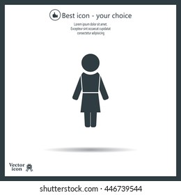 Woman - vector icon