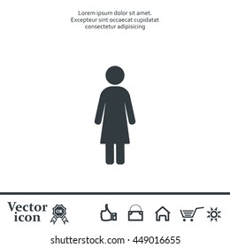 Woman - vector icon