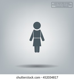 Woman - vector icon