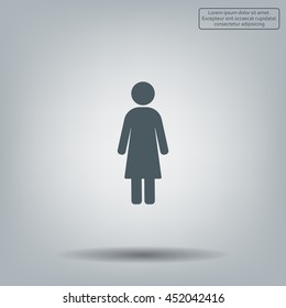 Woman - vector icon