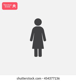 Woman - vector icon