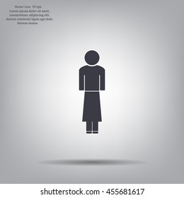 Woman - vector icon