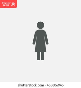 Woman - vector icon