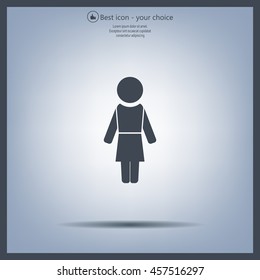 Woman - vector icon