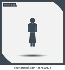 Woman - vector icon