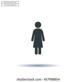 Woman - vector icon