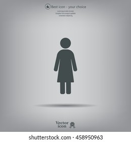Woman - vector icon