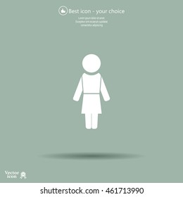 Woman - vector icon
