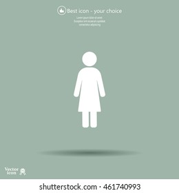 Woman - vector icon