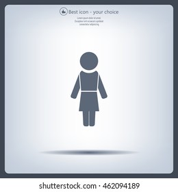 Woman - vector icon