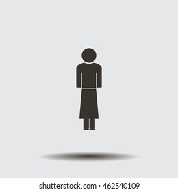 Woman - vector icon