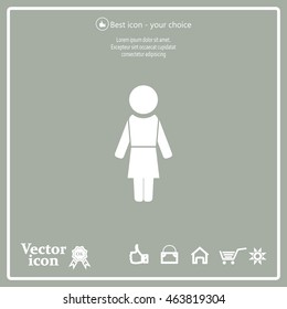 Woman - vector icon