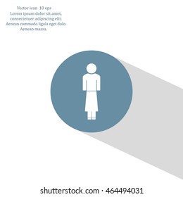 Woman - vector icon