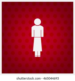 Woman - vector icon